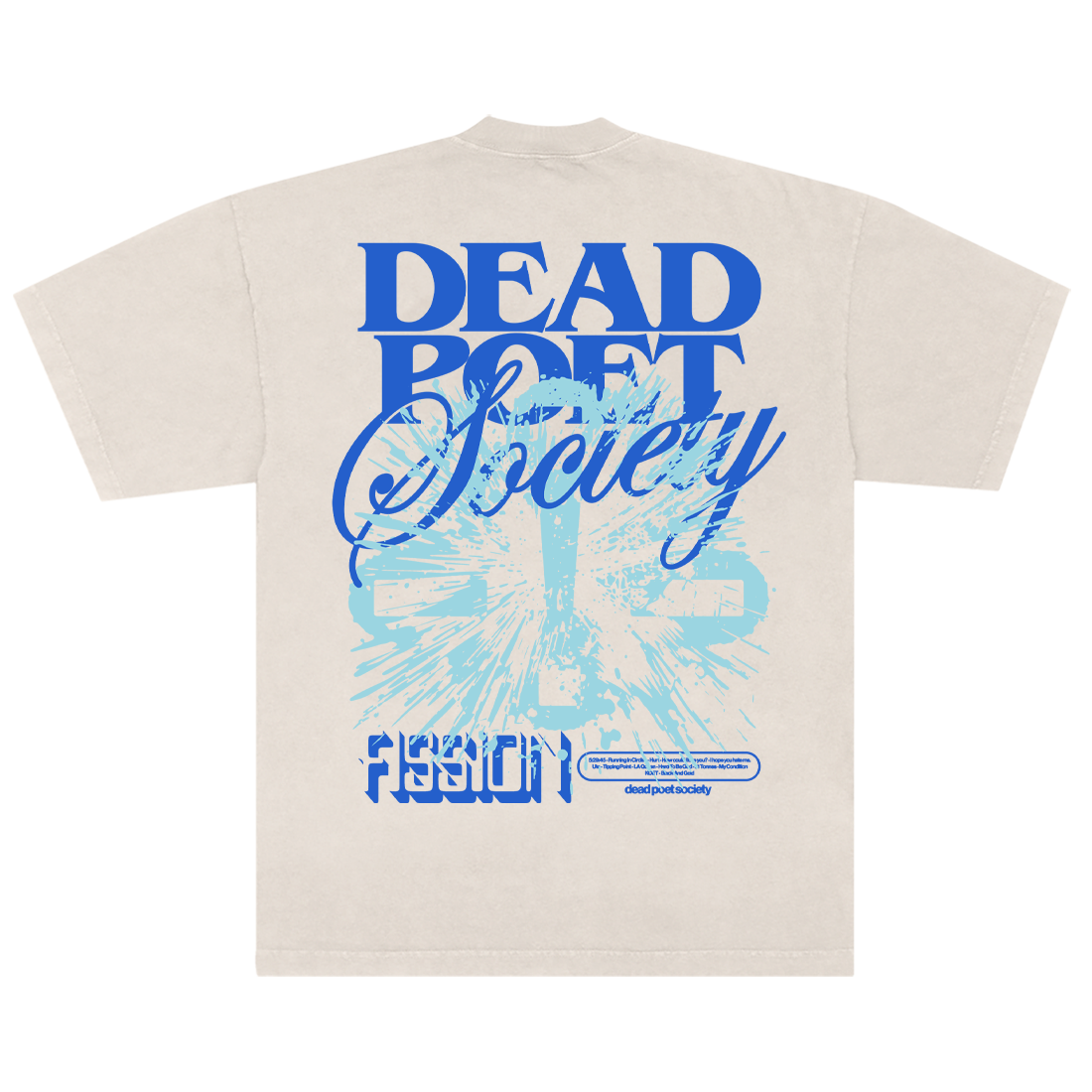 Dead Poet Society Cream Exploding Logo T