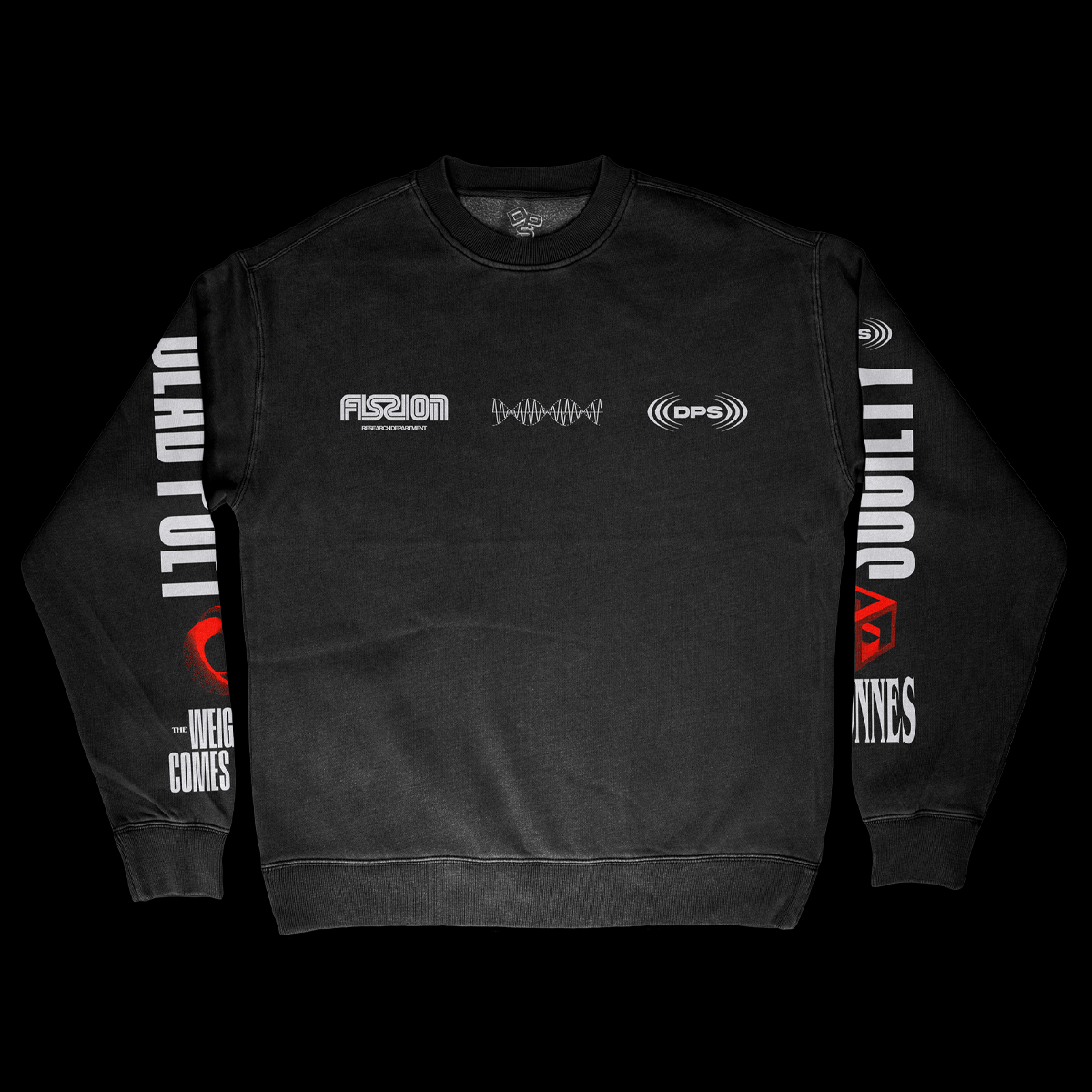 81 Tonnes / Crew Neck Sweater - Black