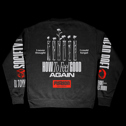 81 Tonnes / Crew Neck Sweater - Black