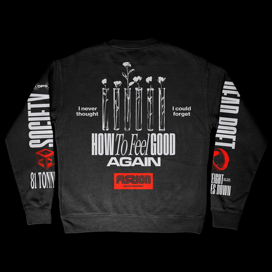 81 Tonnes / Crew Neck Sweater - Black