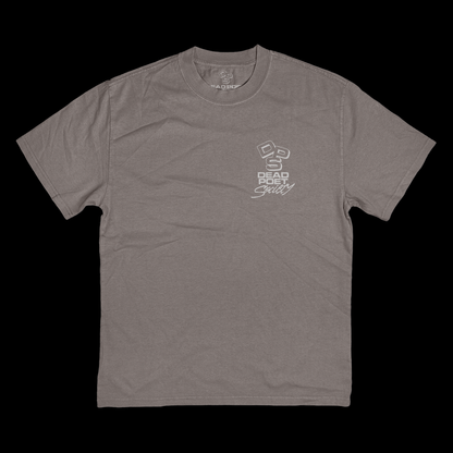 Heavy Cotton / Running in Circles / Oversized T-shirt - Faded Grey